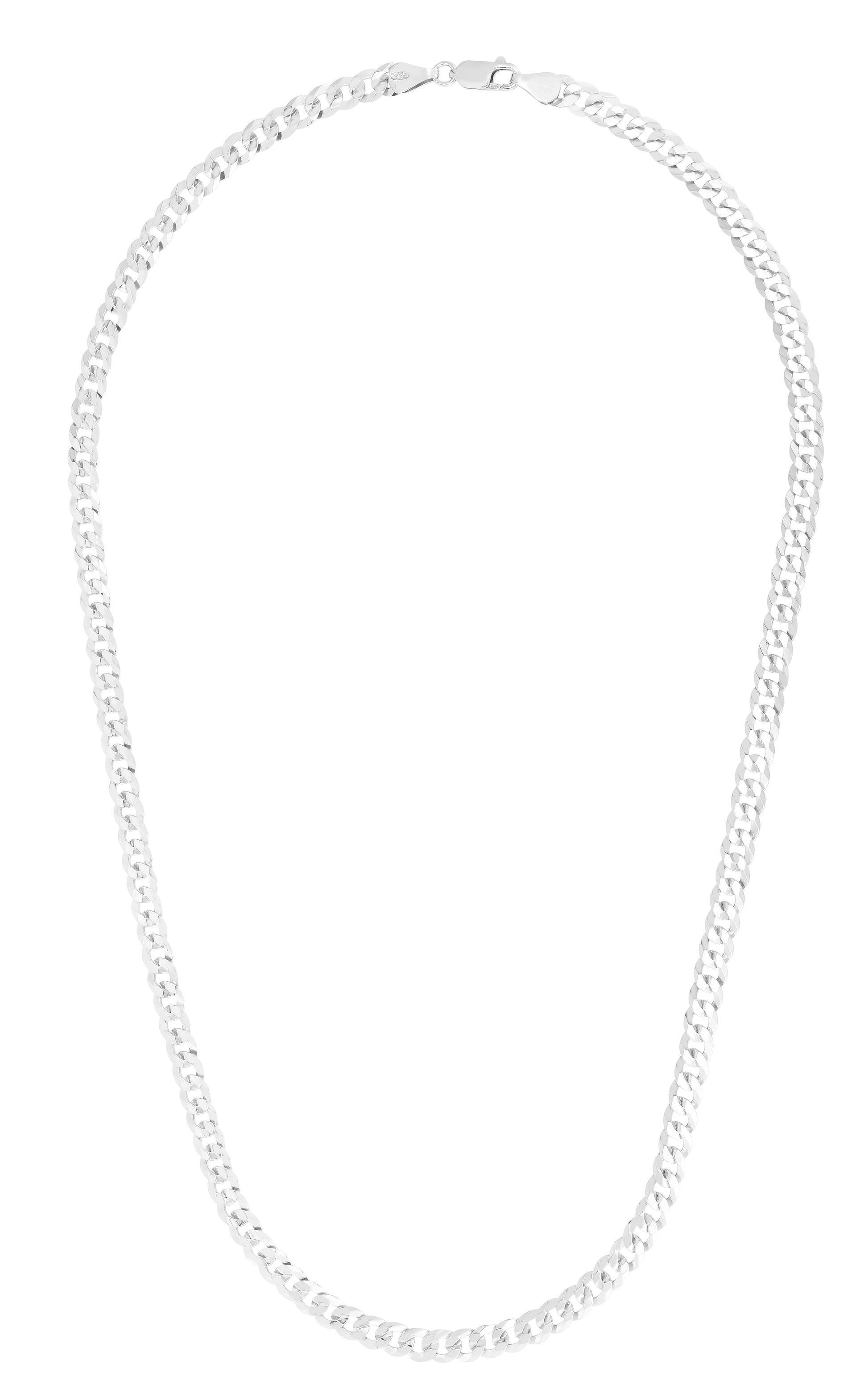 Royal Chain Silver 7mm Comfort Curb Chain AGRCRB180