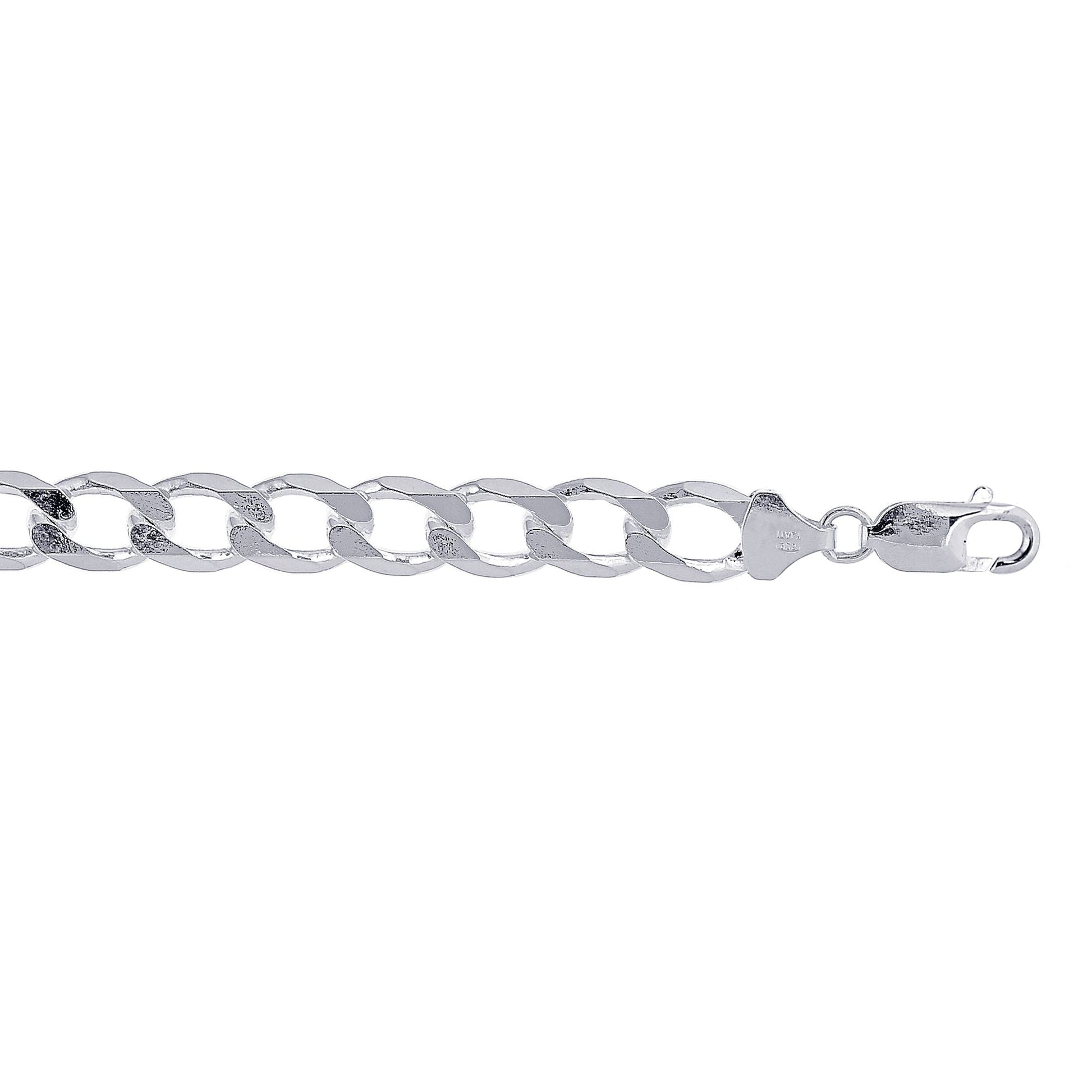 Royal Chain Silver 9.5mm Comfort Curb Chain AGRCRB250