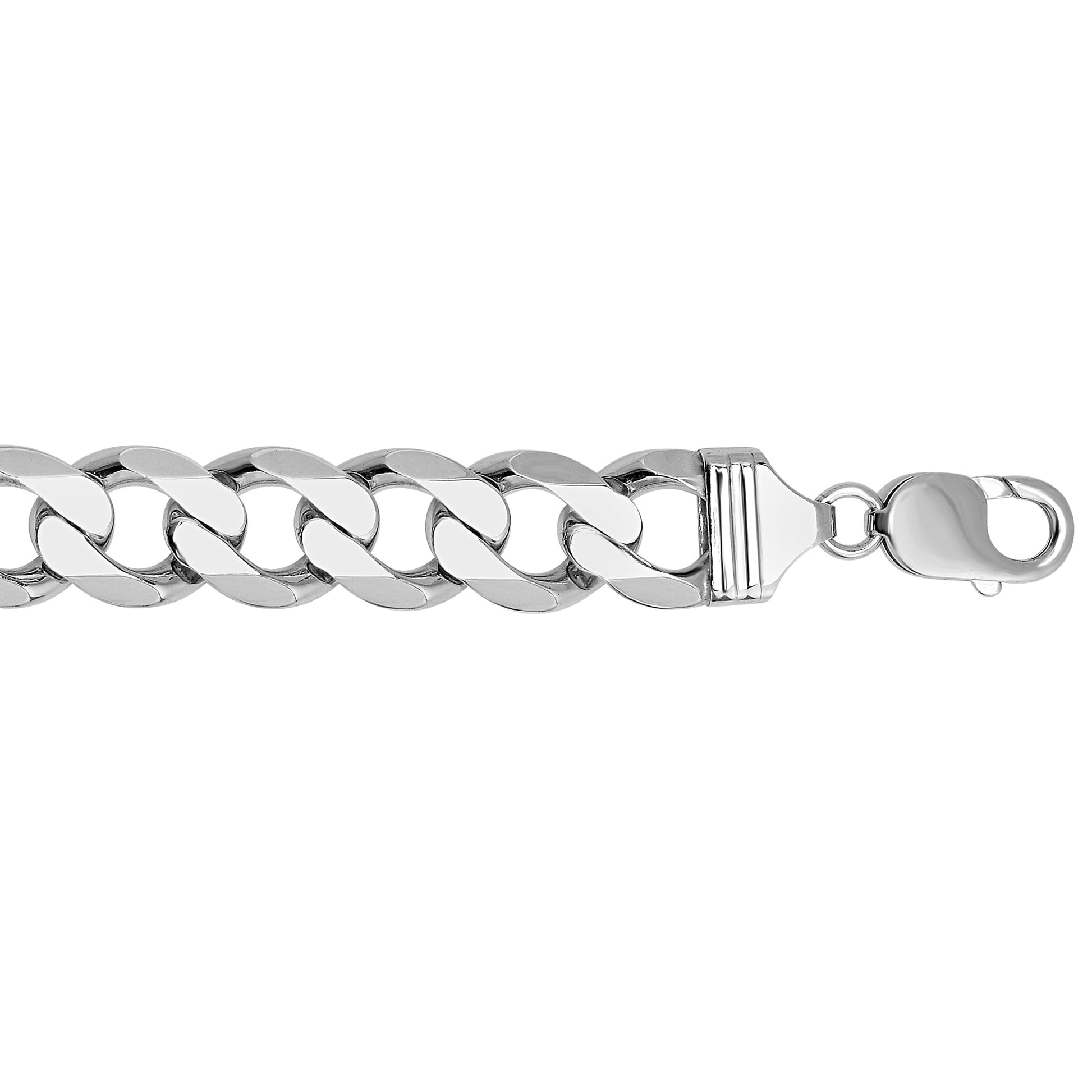 Royal Chain Silver 13.6mm Comfort Curb Chain AGRCRB350