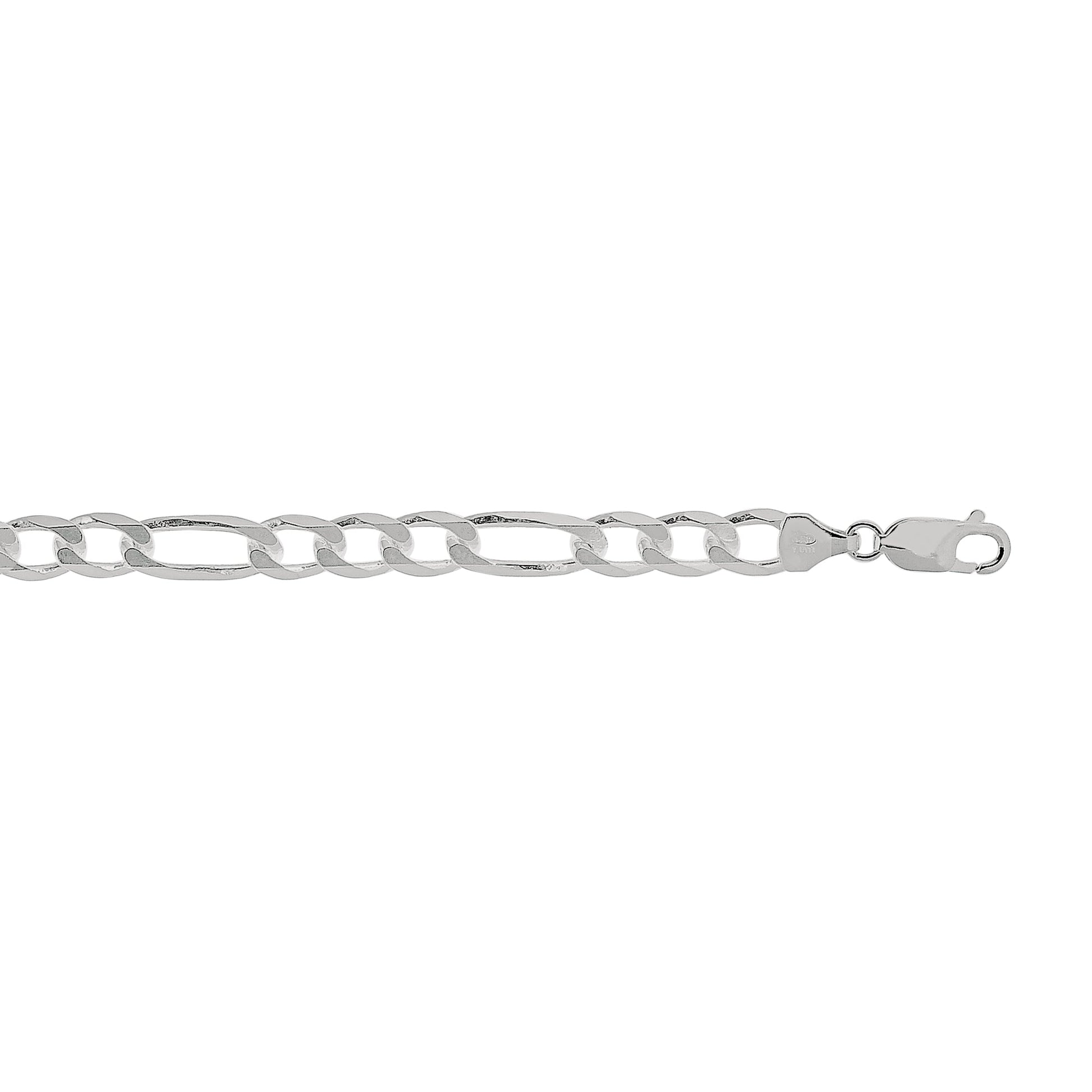 Royal Chain Silver 7mm Figaro Chain  AGRFIG180