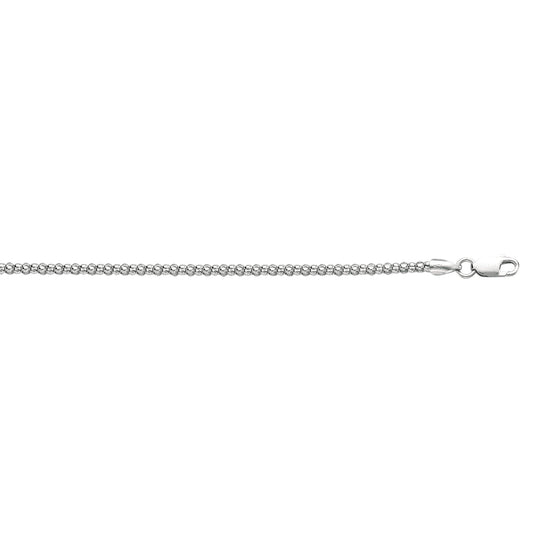 Royal Chain Silver 2.5mm Popcorn Chain AGRFPC250