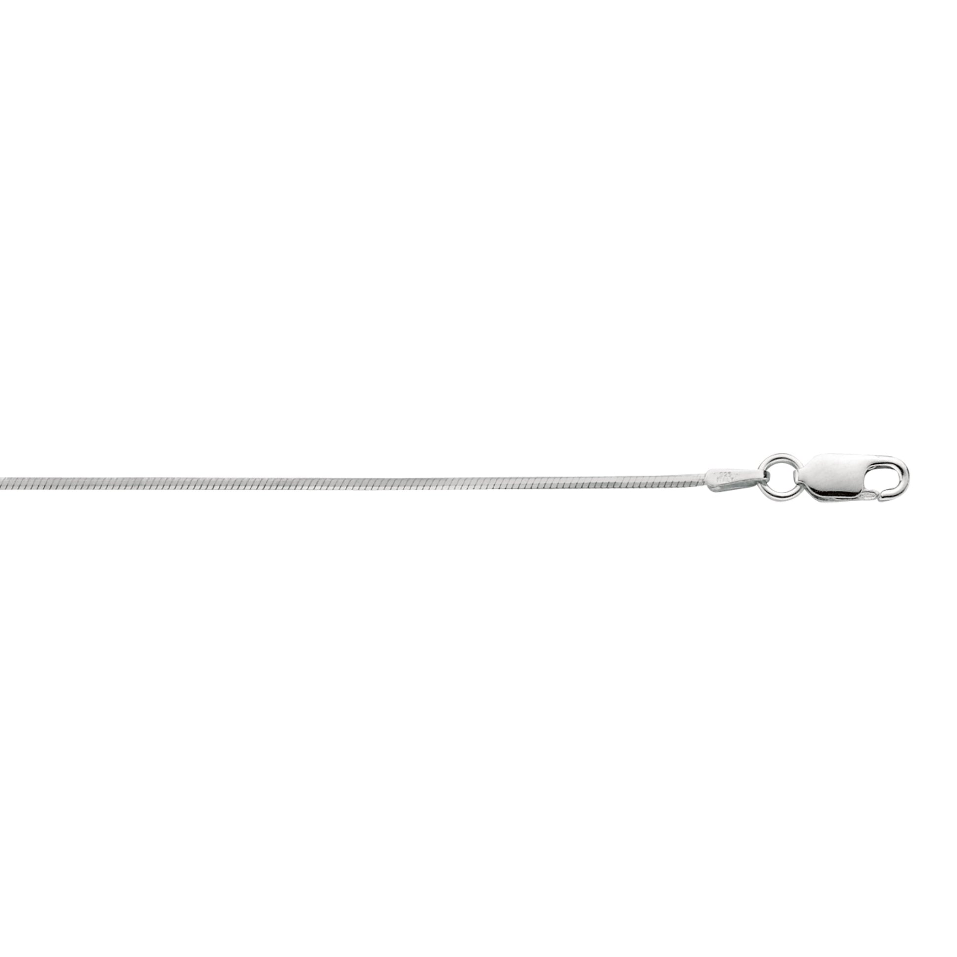 Royal Chain Silver 1.2mm Octogonal Snake Chain AGROCT030