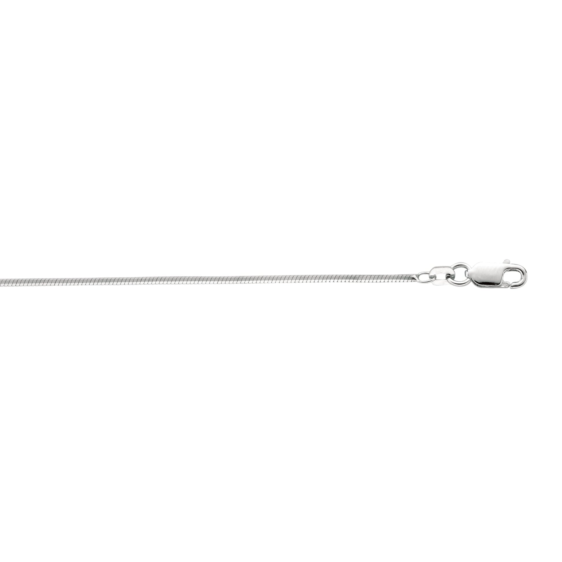 Royal Chain Silver 1.3mm Octogonal Snake Chain AGROCT035