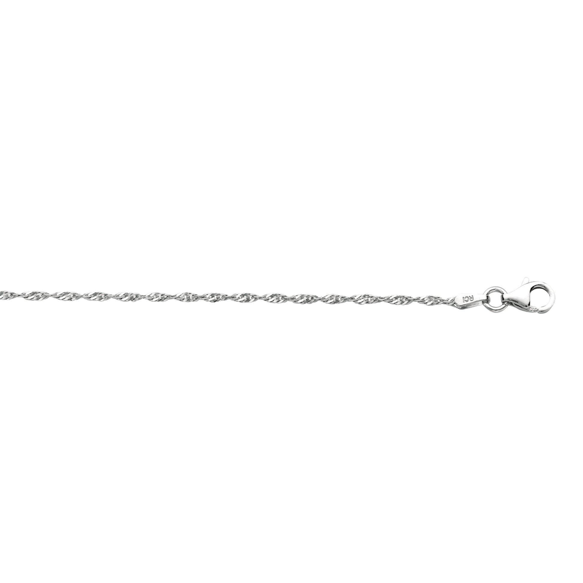 Royal Chain Silver 1.5mm Singapore Chain AGRSING025
