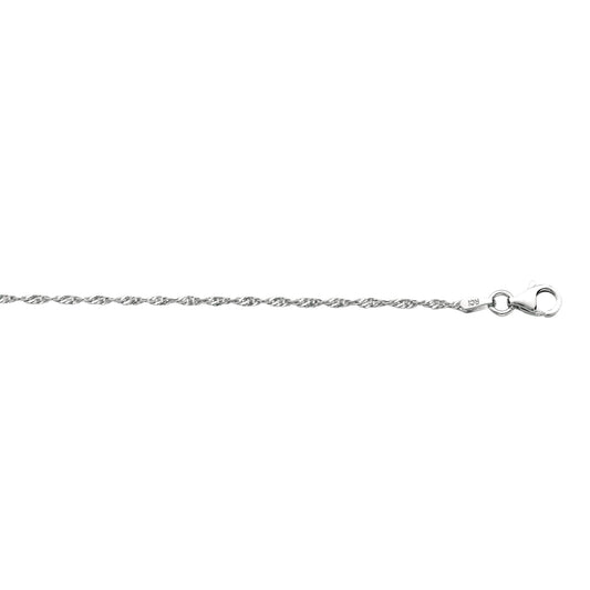 Royal Chain Silver 1.5mm Singapore Chain AGRSING025