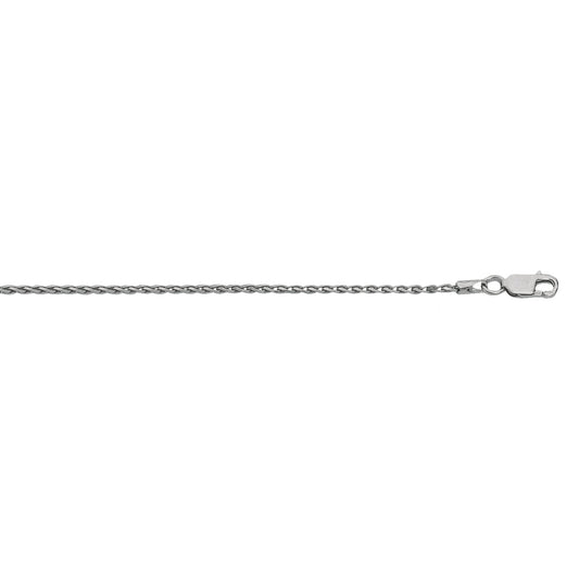Royal Chain Silver 1.3mm Diamond Cut Wheat Chain AGRSP030