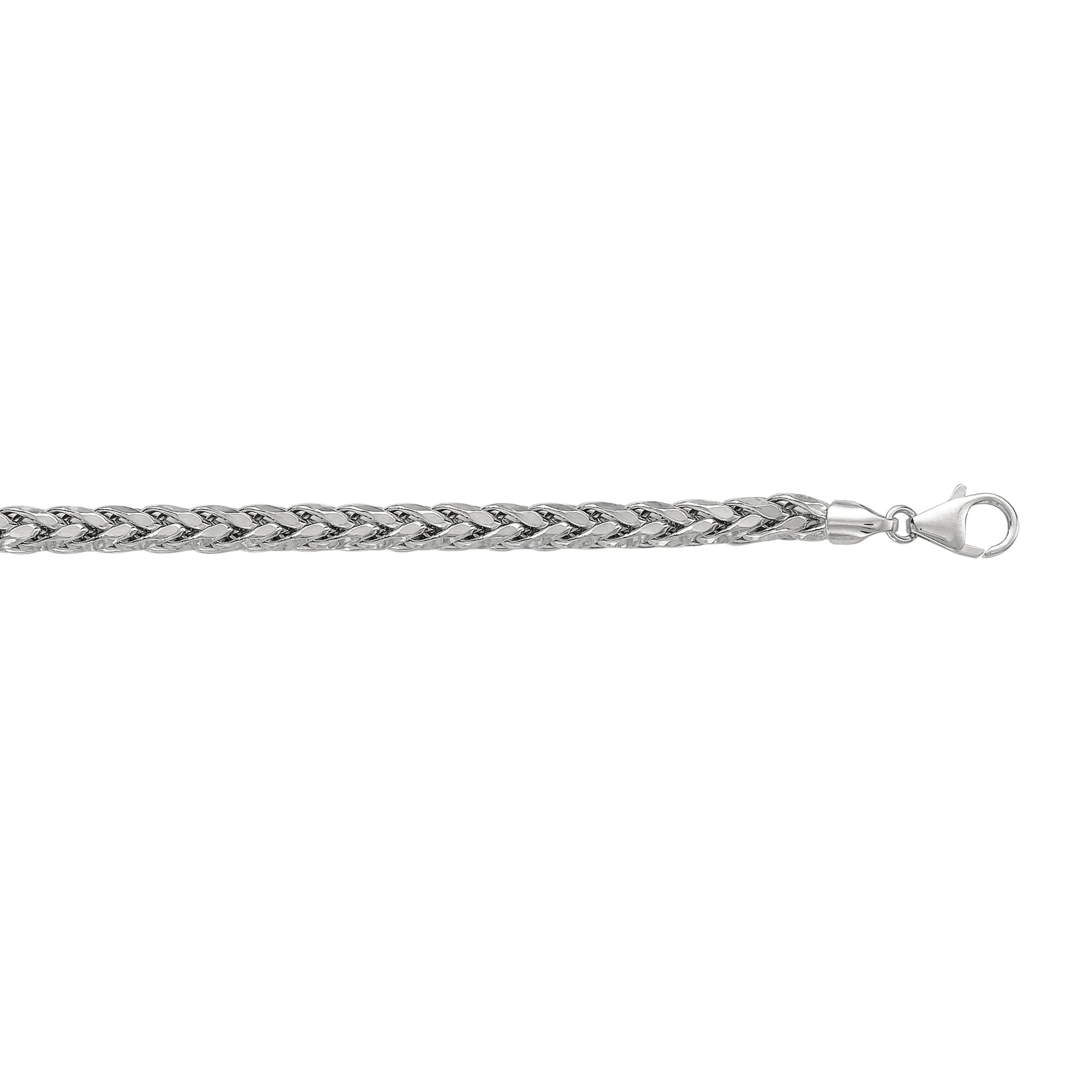 Royal Chain Silver 5.0mm Semi-Solid Wheat Chain AGW559