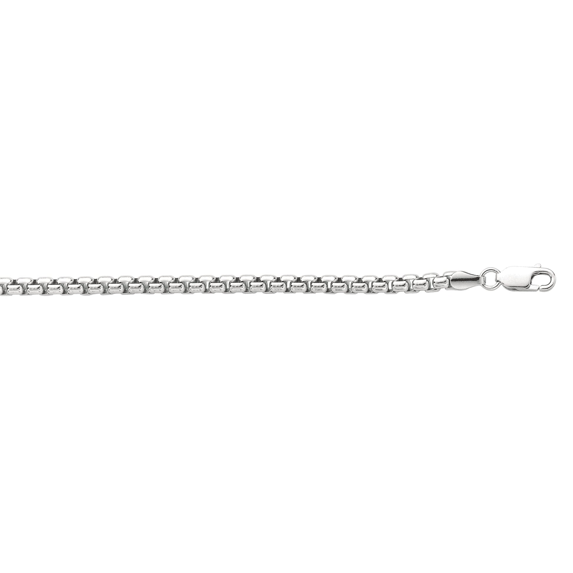 Royal Chain Silver 3.80mm Round Box Chain  AGW639