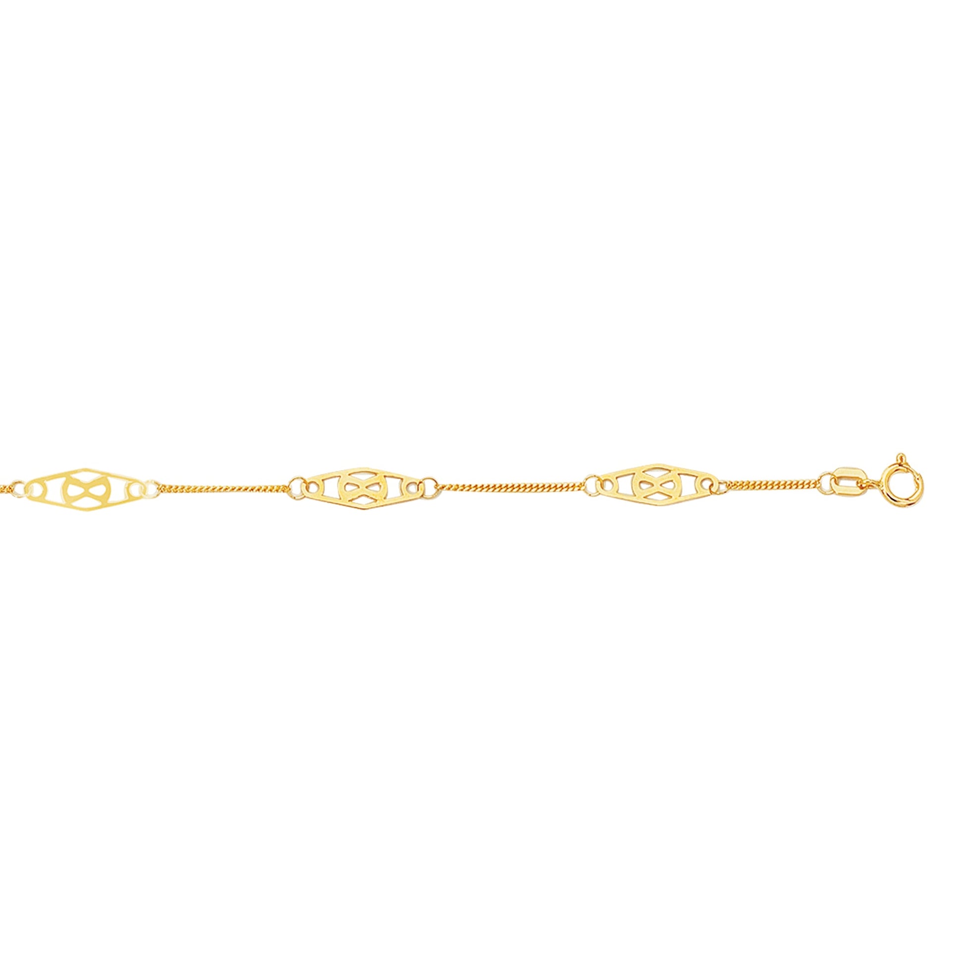 Royal Chain 14K Gold Infinity Anklet ANK138