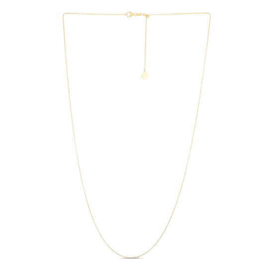 Royal Chain 14K Gold 0.97mm Adjustable Cable Chain ARF025