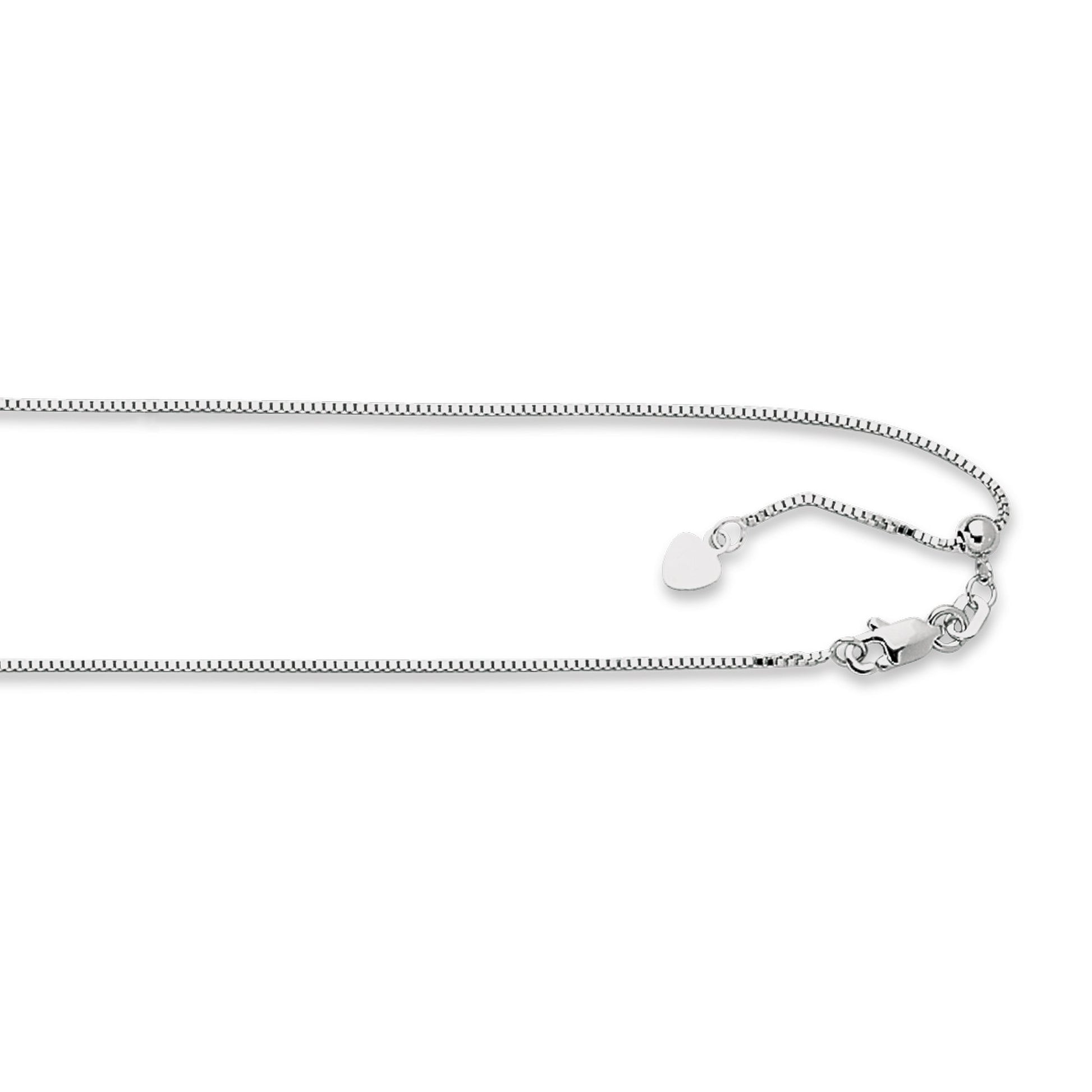 Royal Chain 14K Gold 0.85mm Adjustable Box Chain AWBOX1