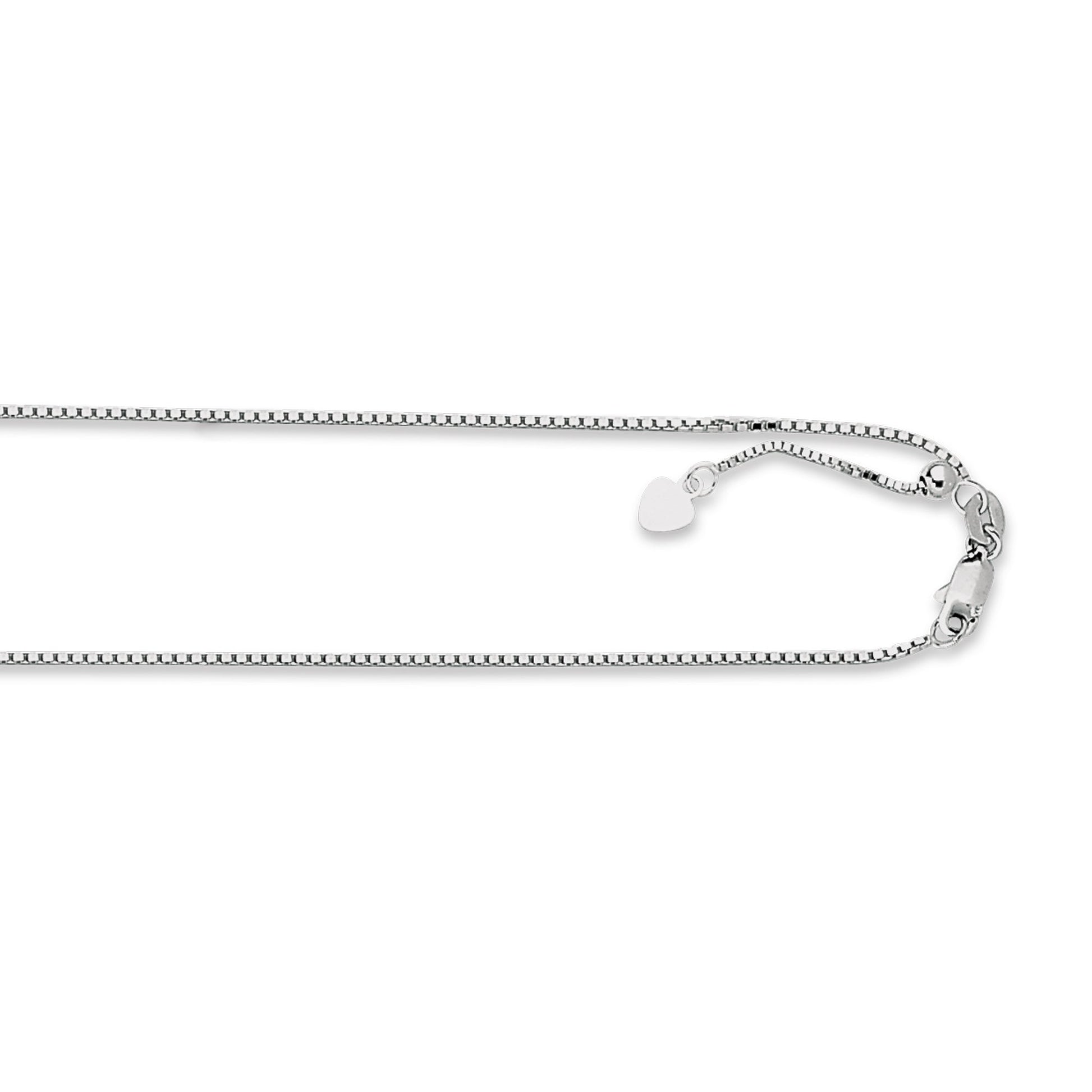 Royal Chain 14K Gold 1.1mm Adjustable Box Chain AWBOX2
