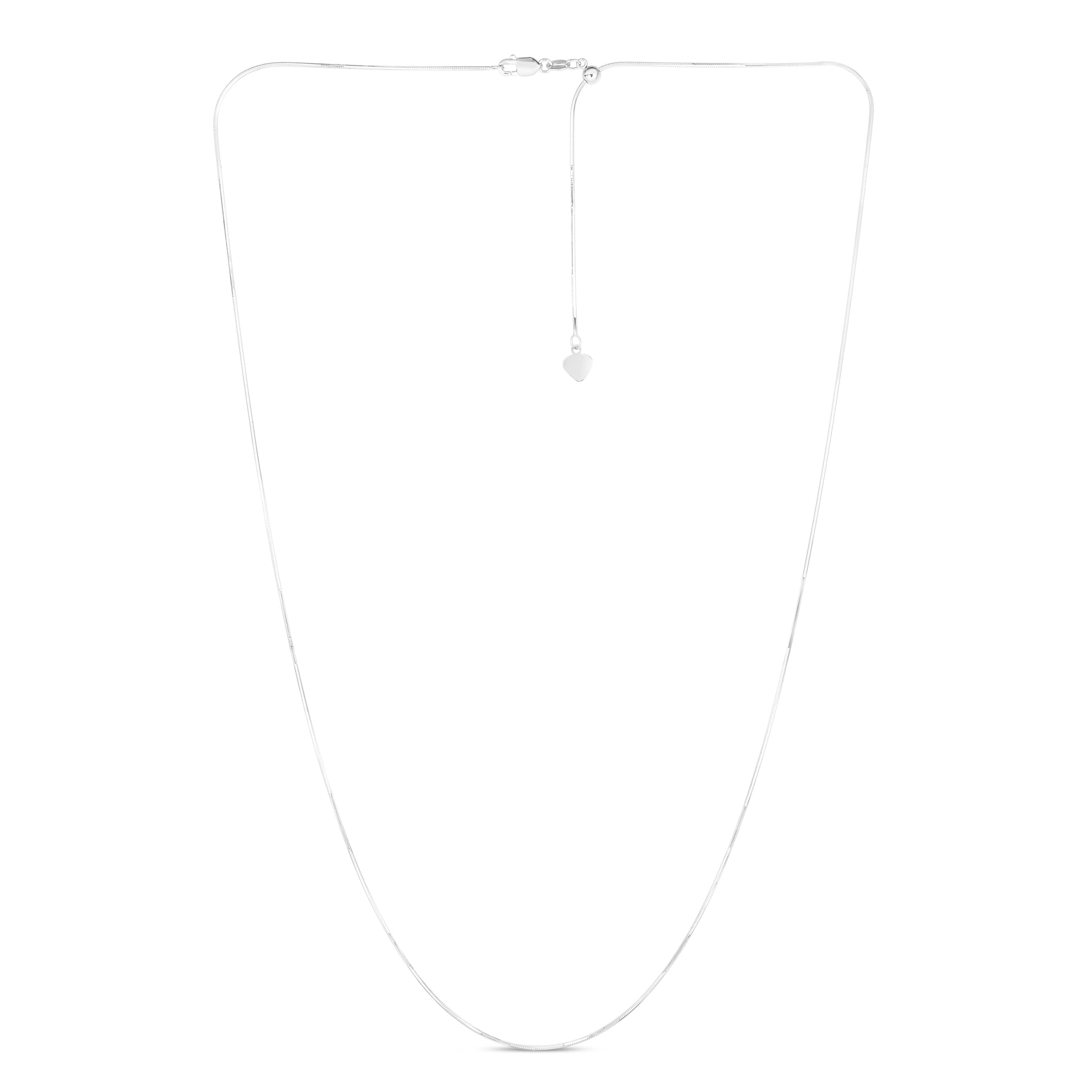 Royal Chain 14K Gold 0.80mm Adjustable Octagonal Snake Chain AWOCT1