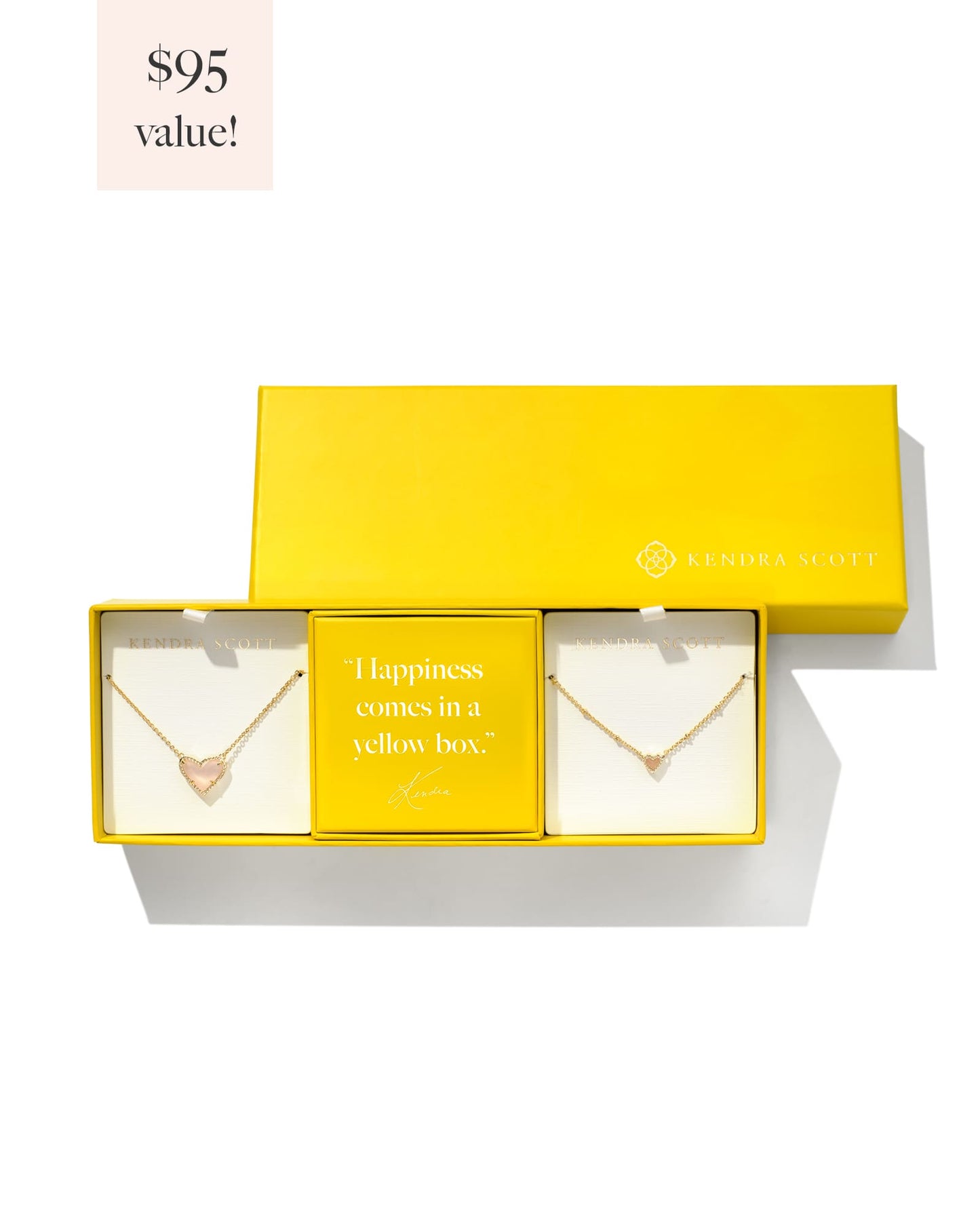Ari Heart in Silver & Gold Gift Set of 2
