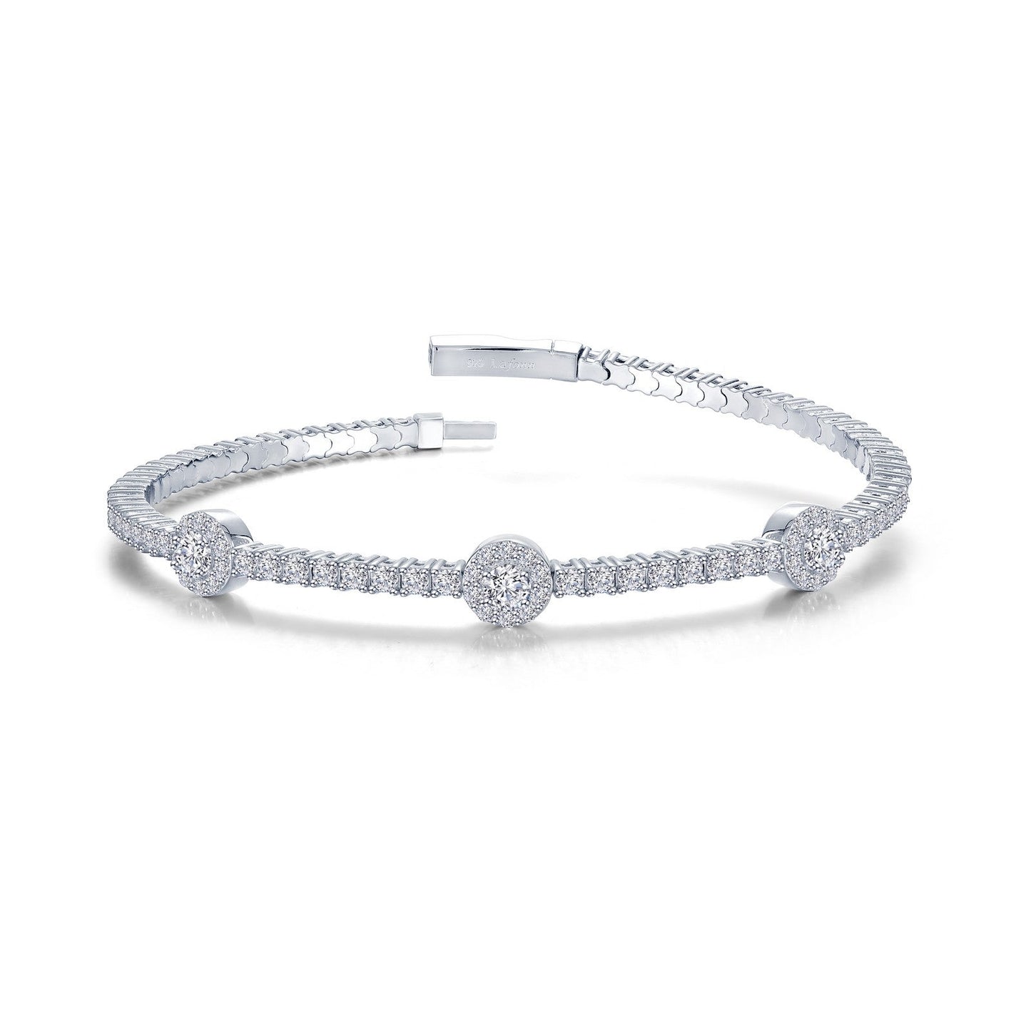 2.40 CTW Flexible Tennis Bracelet