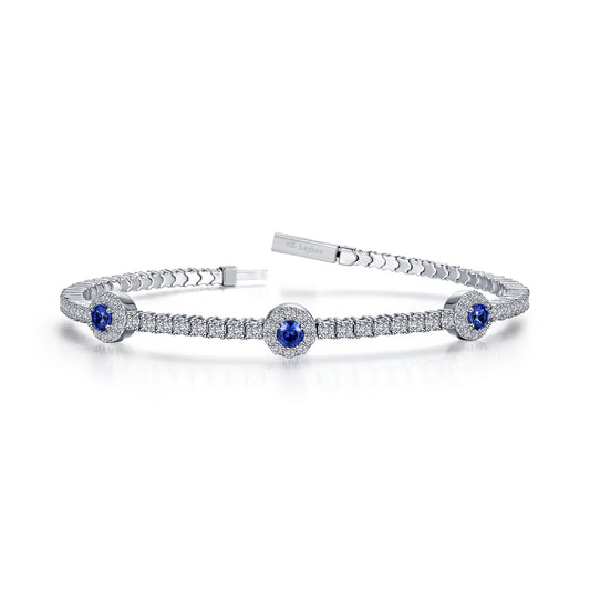 Lafonn 2.90 CTW Halo Station Flexible Tennis Bracelet