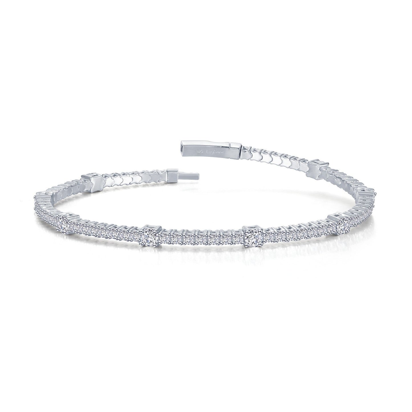 3.25 CTW Station Flexible Tennis Bracelet