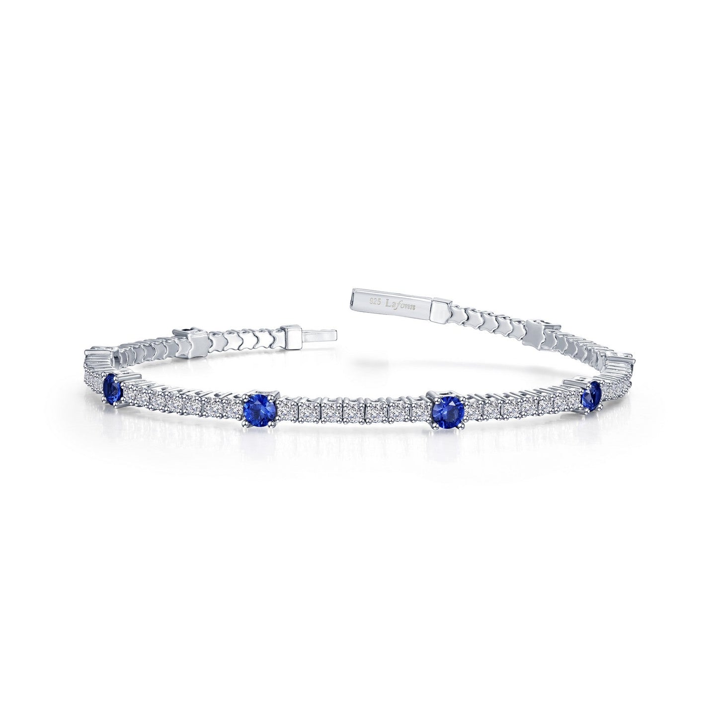 3.58 CTW Station Flexible Tennis Bracelet