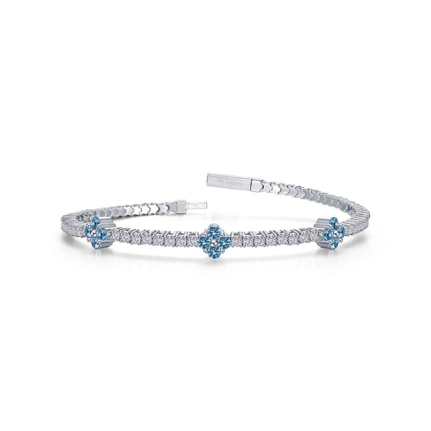 3.90 CTW Station Flexible Tennis Bracelet