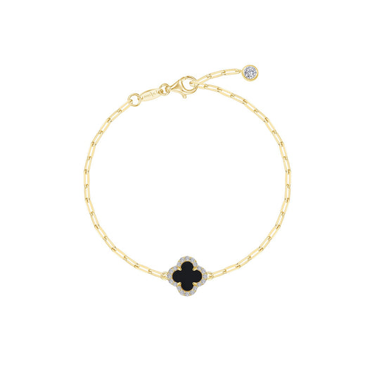 Lafonn Black Onyx Paperclip Bracelet
