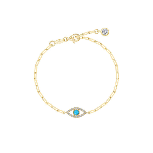 Lafonn Evil Eye Paperclip Bracelet