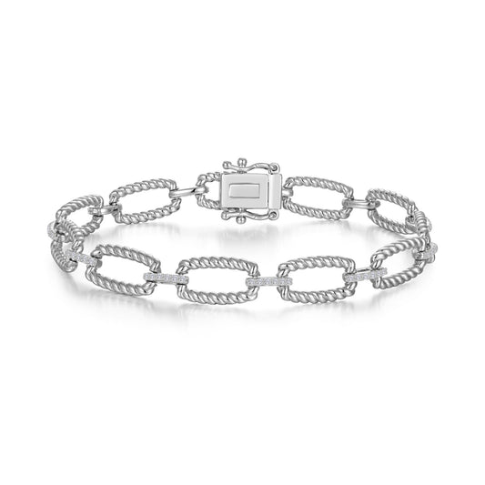 lafonn-rectangle-shape-cable-link-bracelet