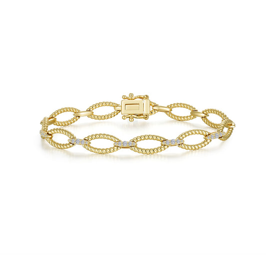 Lafonn Marquise Shape Cable Link Bracelet
