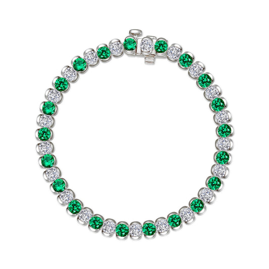 lafonn-7-5-ctw-aria-half-bezel-emerald-tennis-bracelet