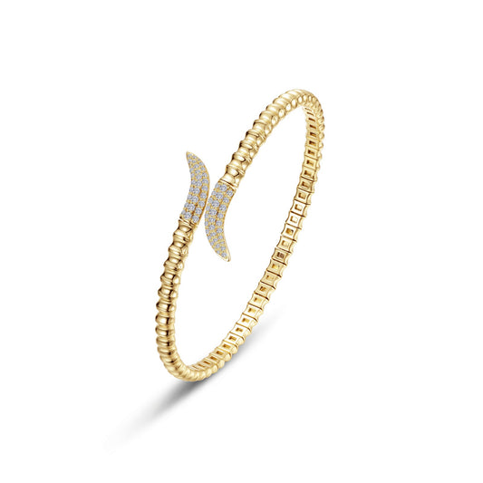 Lafonn Fluted Bypass Wrap Bangle
