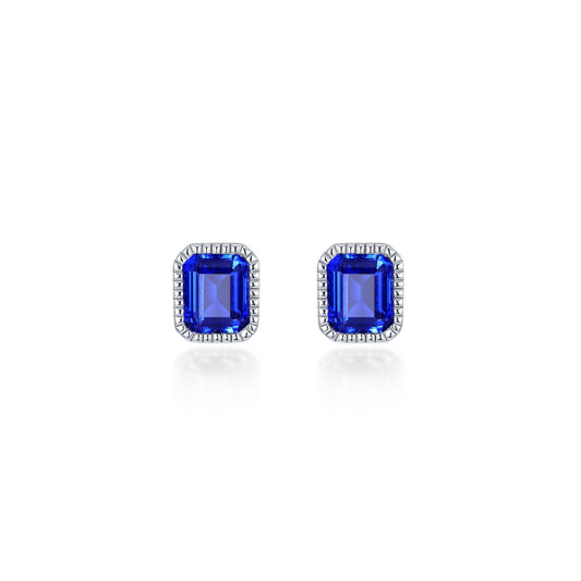 Lafonn September Birthstone Solitaire Stud Earrings