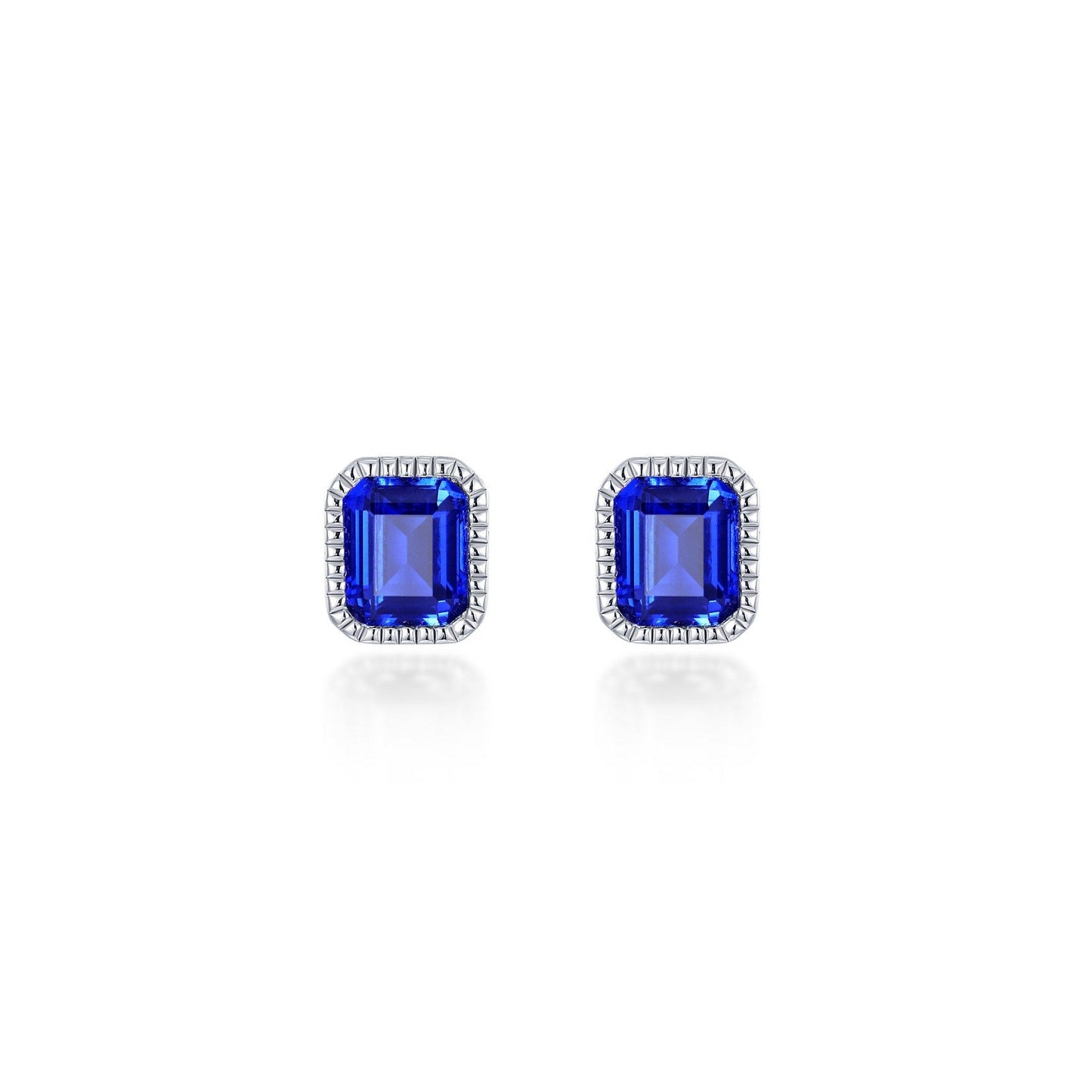 July Birthstone Solitaire Stud Earrings