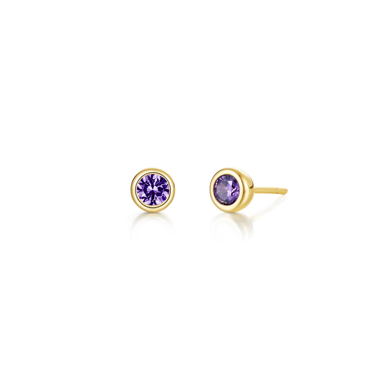 lafonn-february-bezel-birthstone-earrings