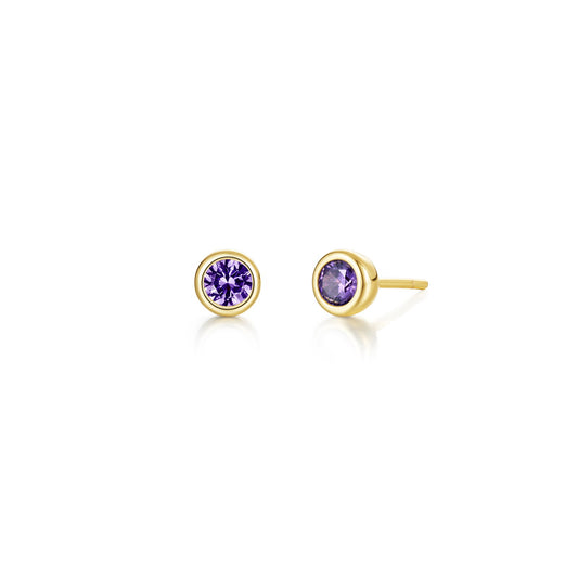 lafonn-february-bezel-birthstone-earrings
