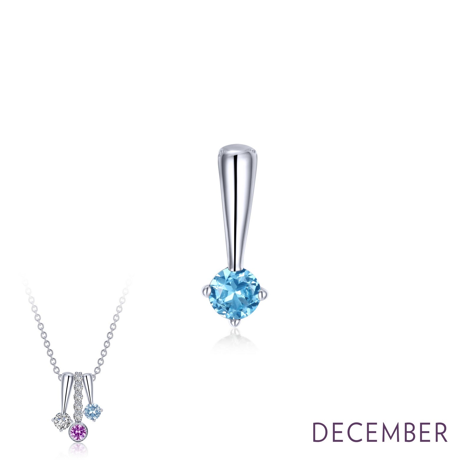 Lafonn December Birthstone Love Pendant