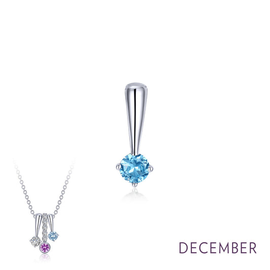 Lafonn December Birthstone Love Pendant