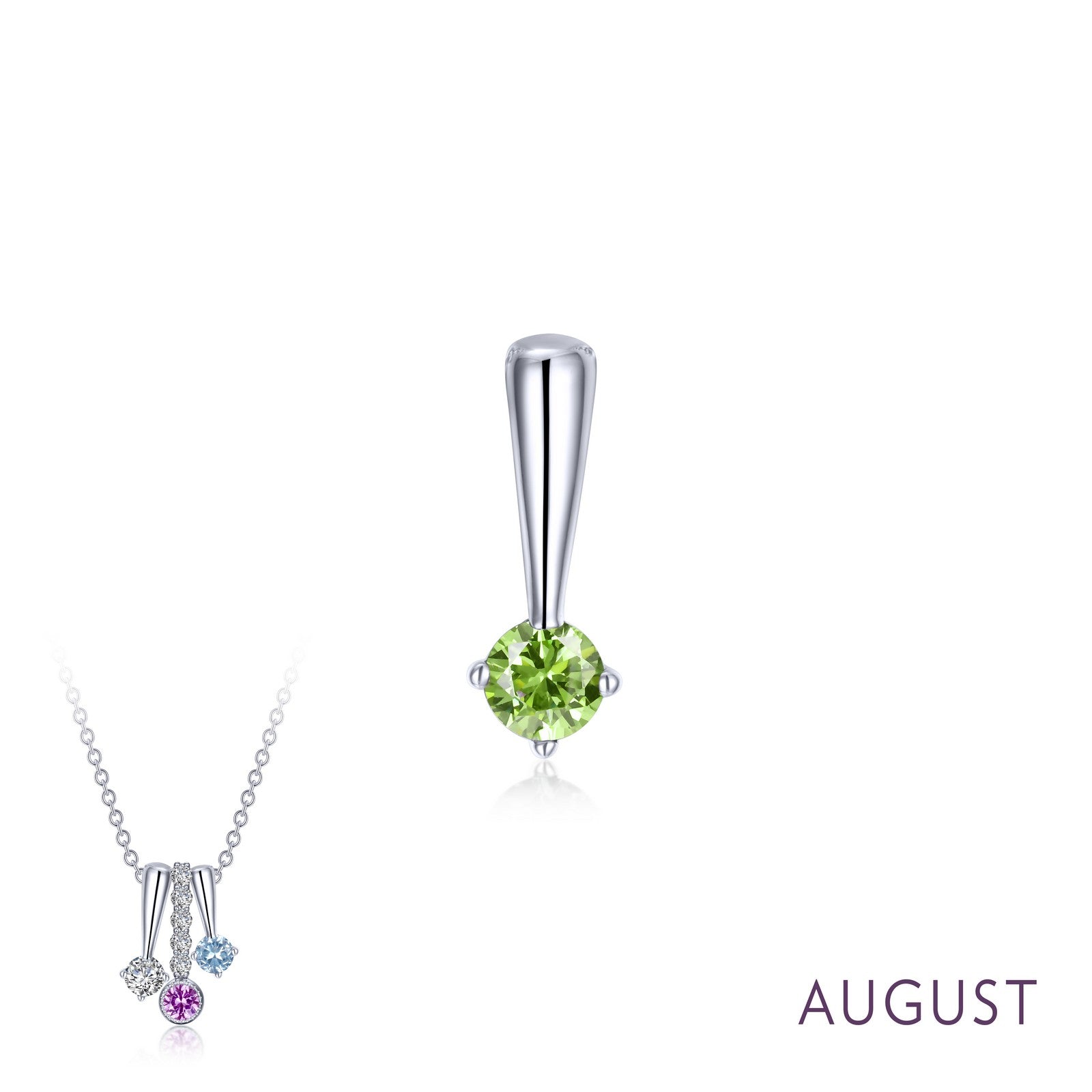Lafonn August Birthstone Love Pendant