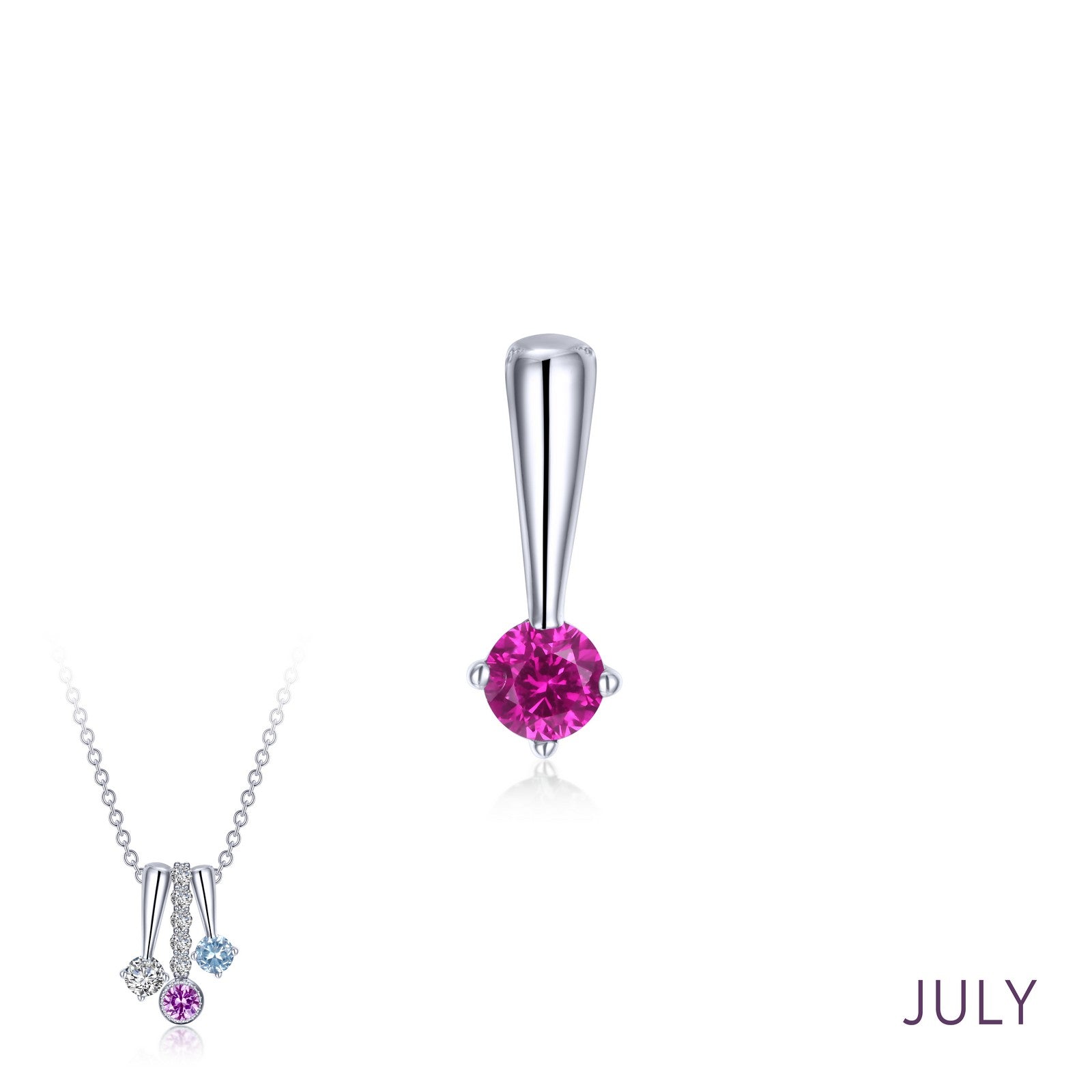 Lafonn July Birthstone Love Pendant