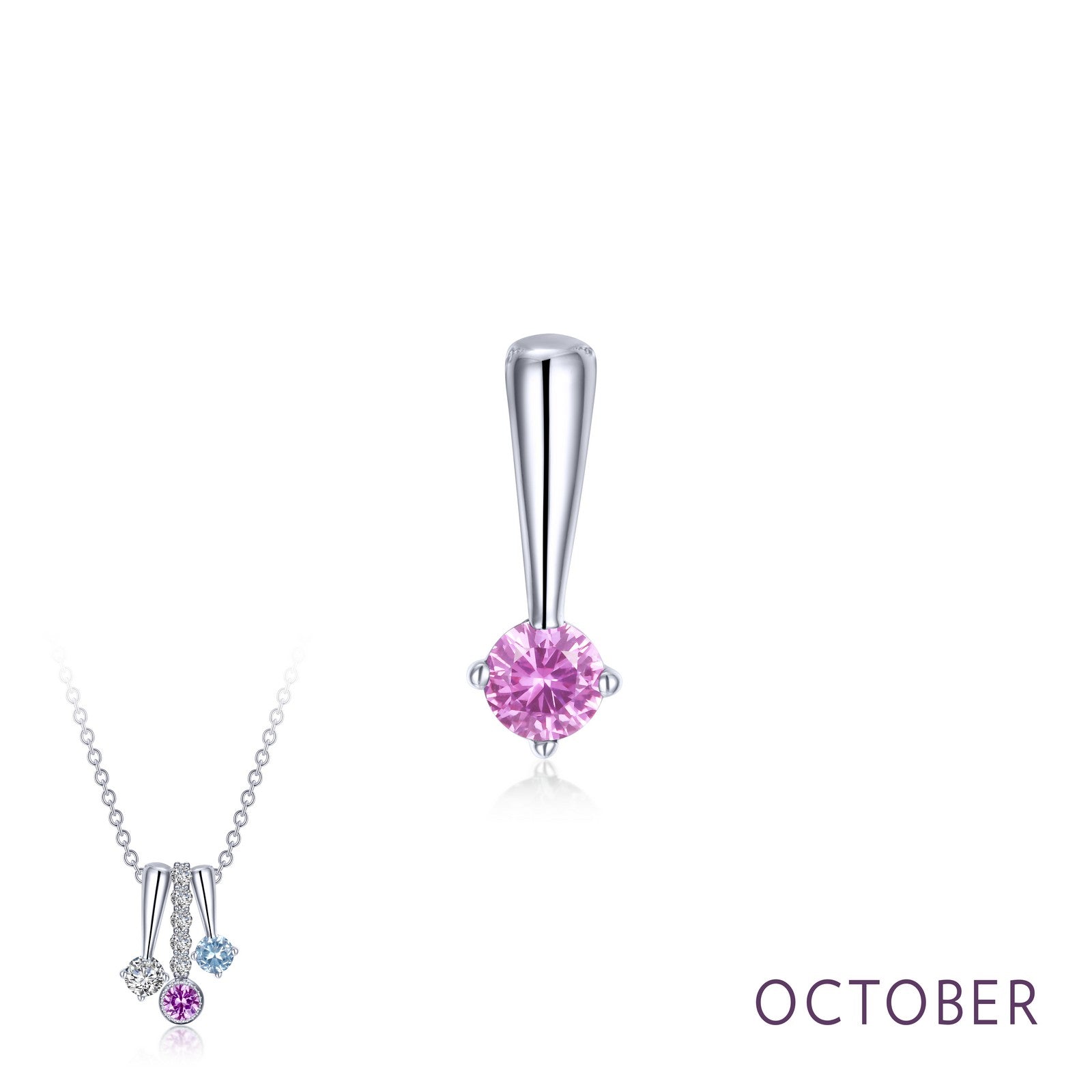 Lafonn October Birthstone Love Pendant