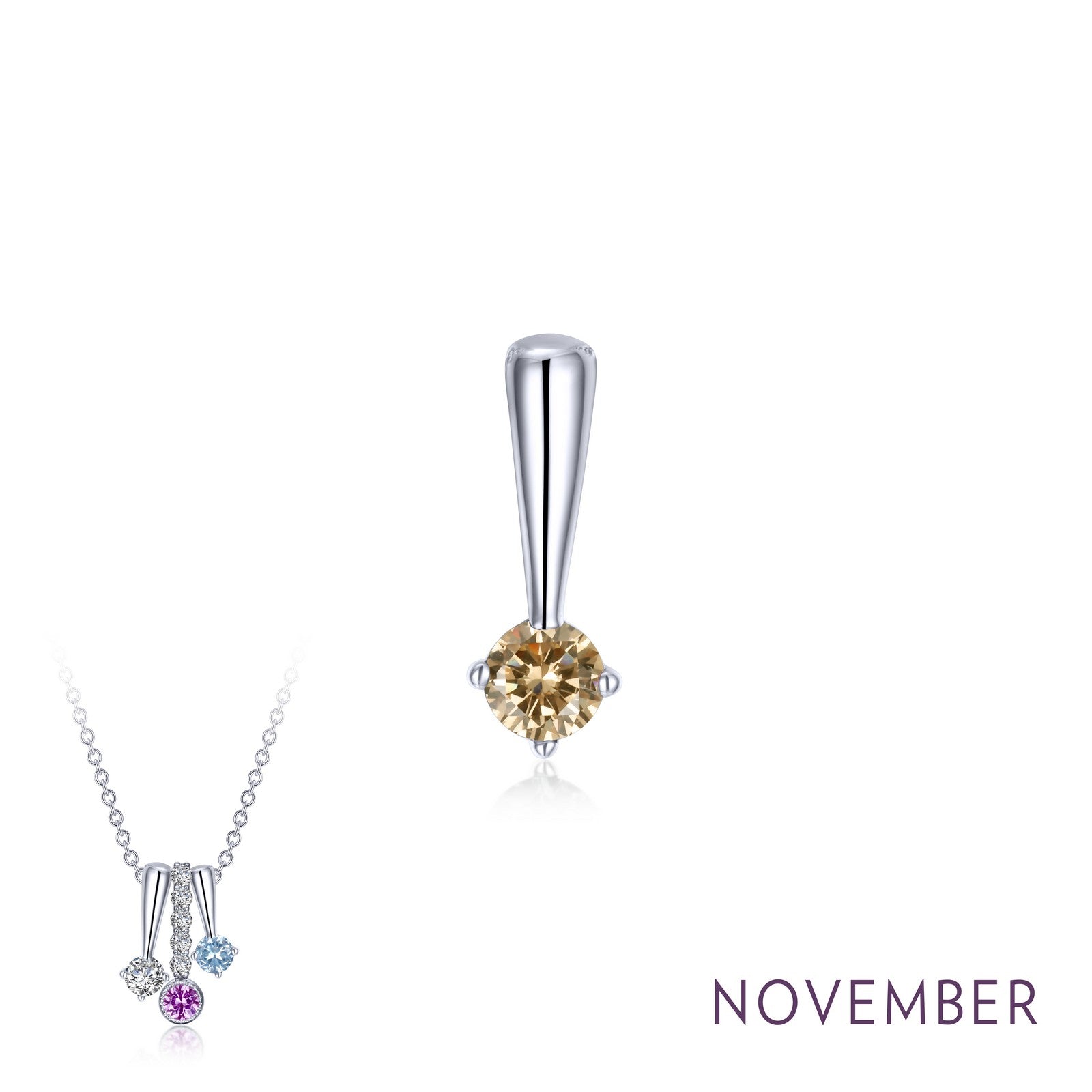 Lafonn November Birthstone Love Pendant