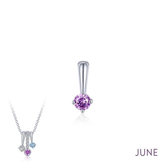 Lafonn June Birthstone Love Pendant