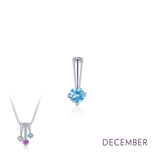 Lafonn December Birthstone Love Pendant