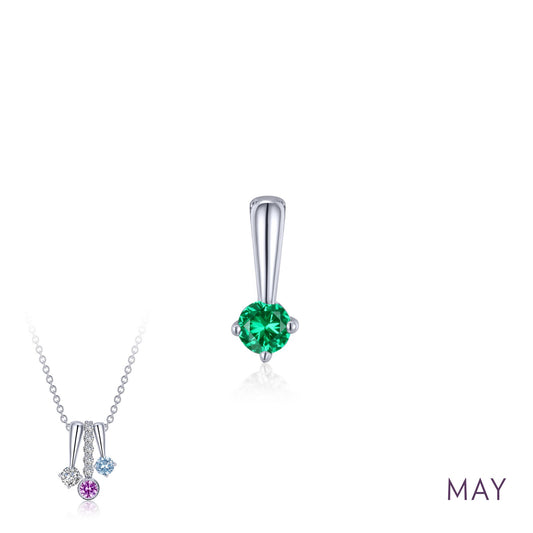 Lafonn May Birthstone Love Pendant