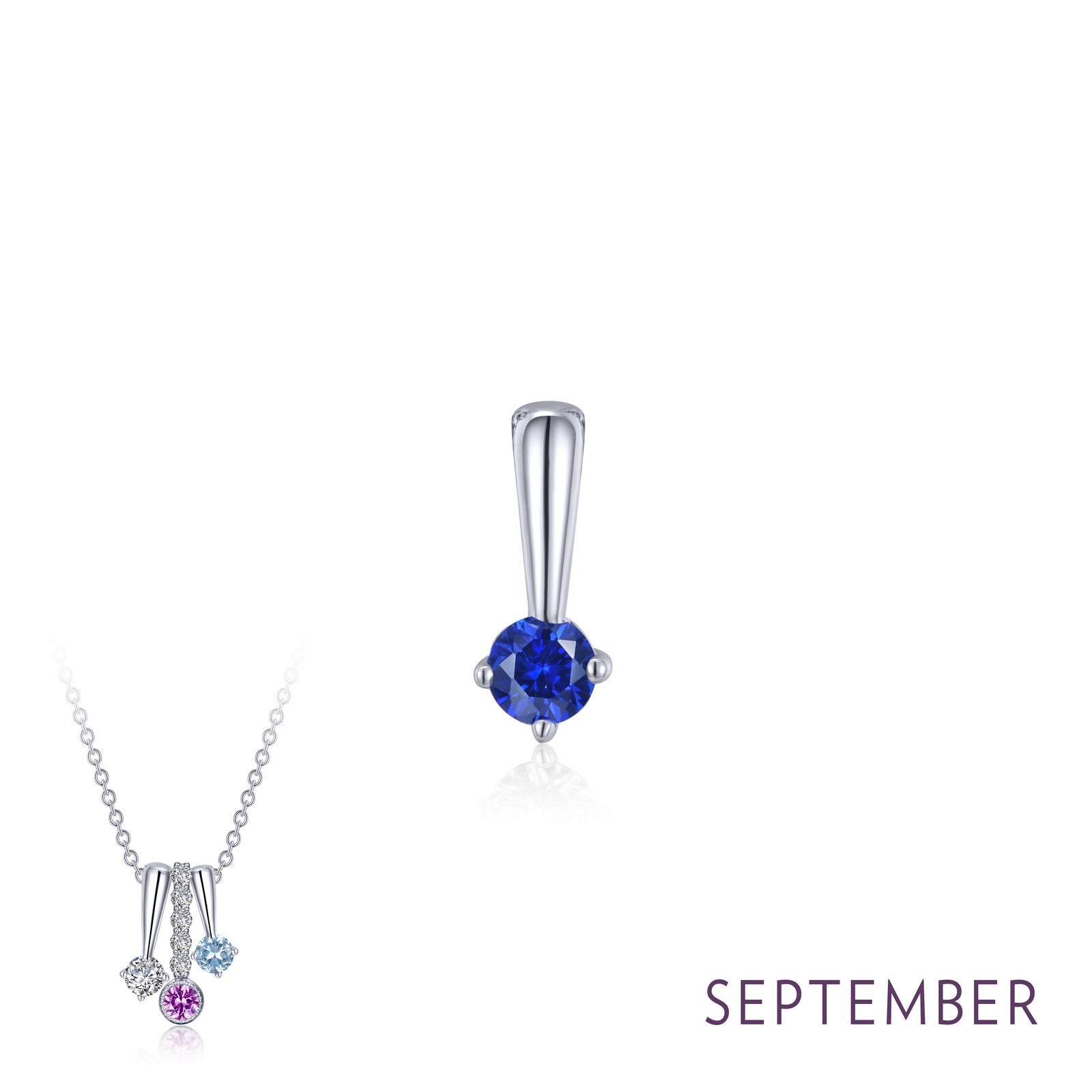 lafonn-september-birthstone-love-pendant