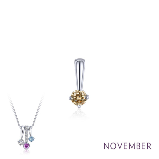 lafonn-november-birthstone-love-pendant