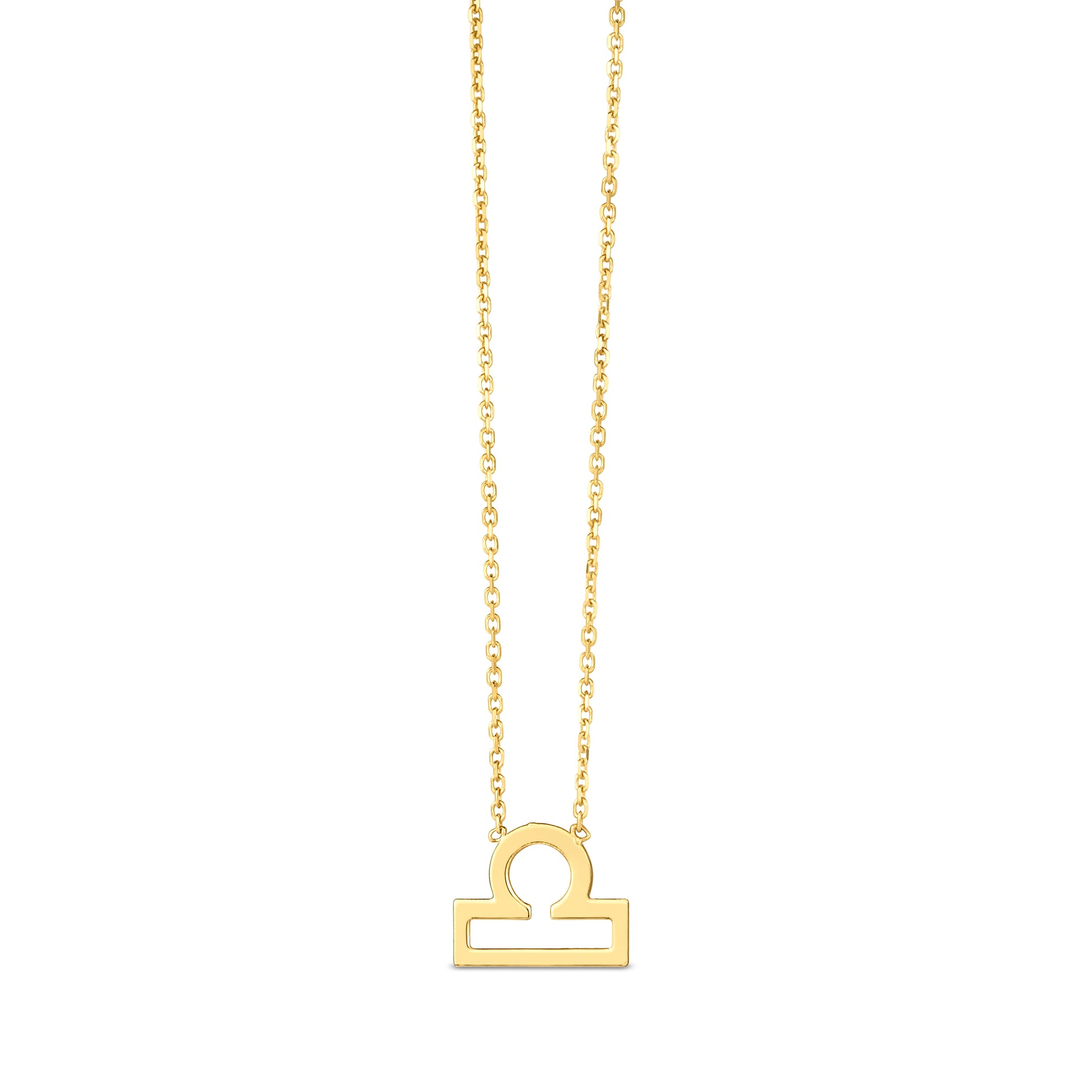 Royal Chain 14K Gold Libra Necklace C16195