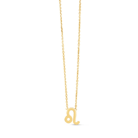 Royal Chain 14K Gold Leo Necklace C16199