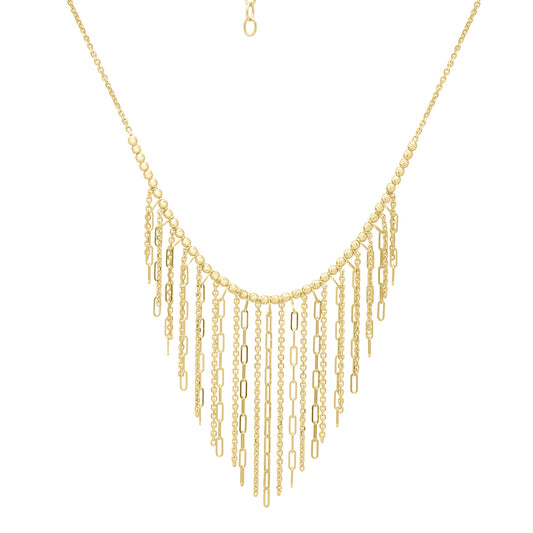 Royal Chain 14K Fringe Necklace C17007