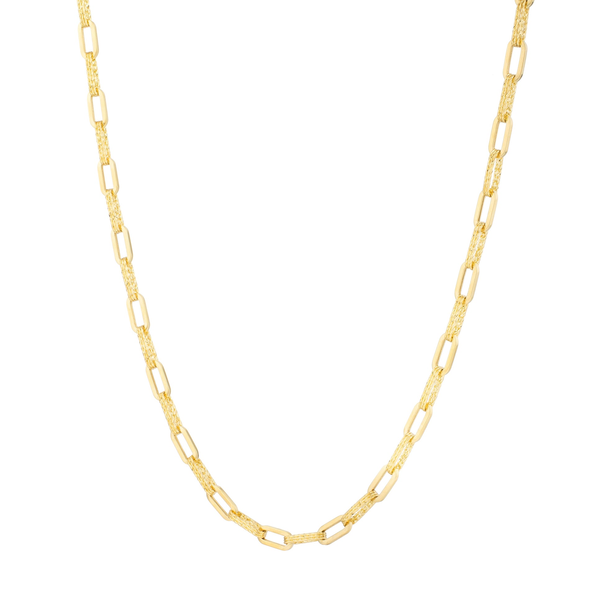 Royal Chain 14K 4mm Diamant Paperclip Necklace C17068