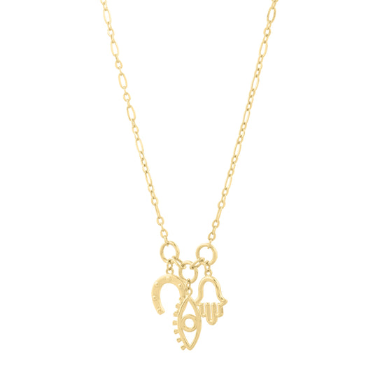 Royal Chain 14K Lucky Charms Necklace C17101