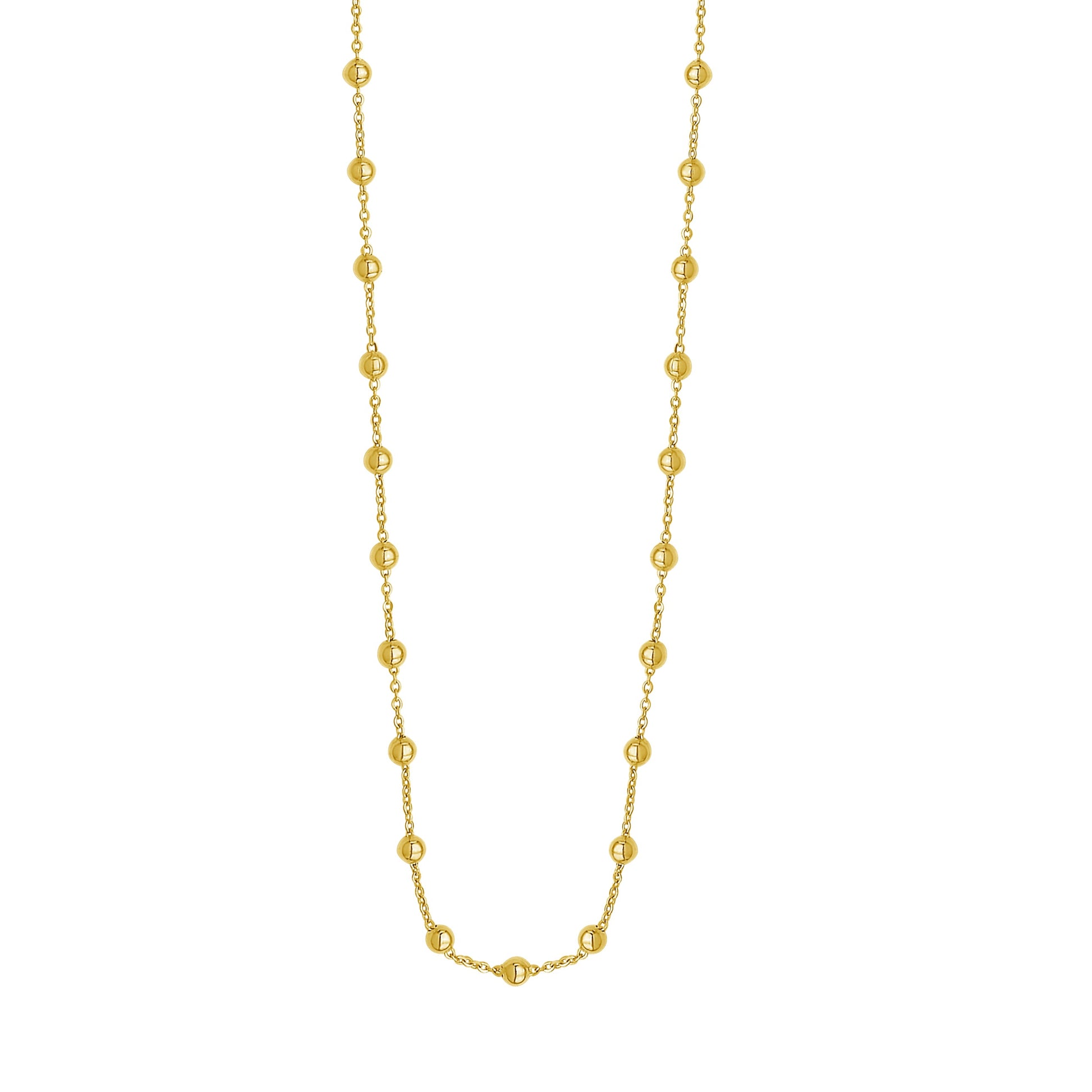 Royal Chain 14K Layering Saturn Bead Necklace C17102